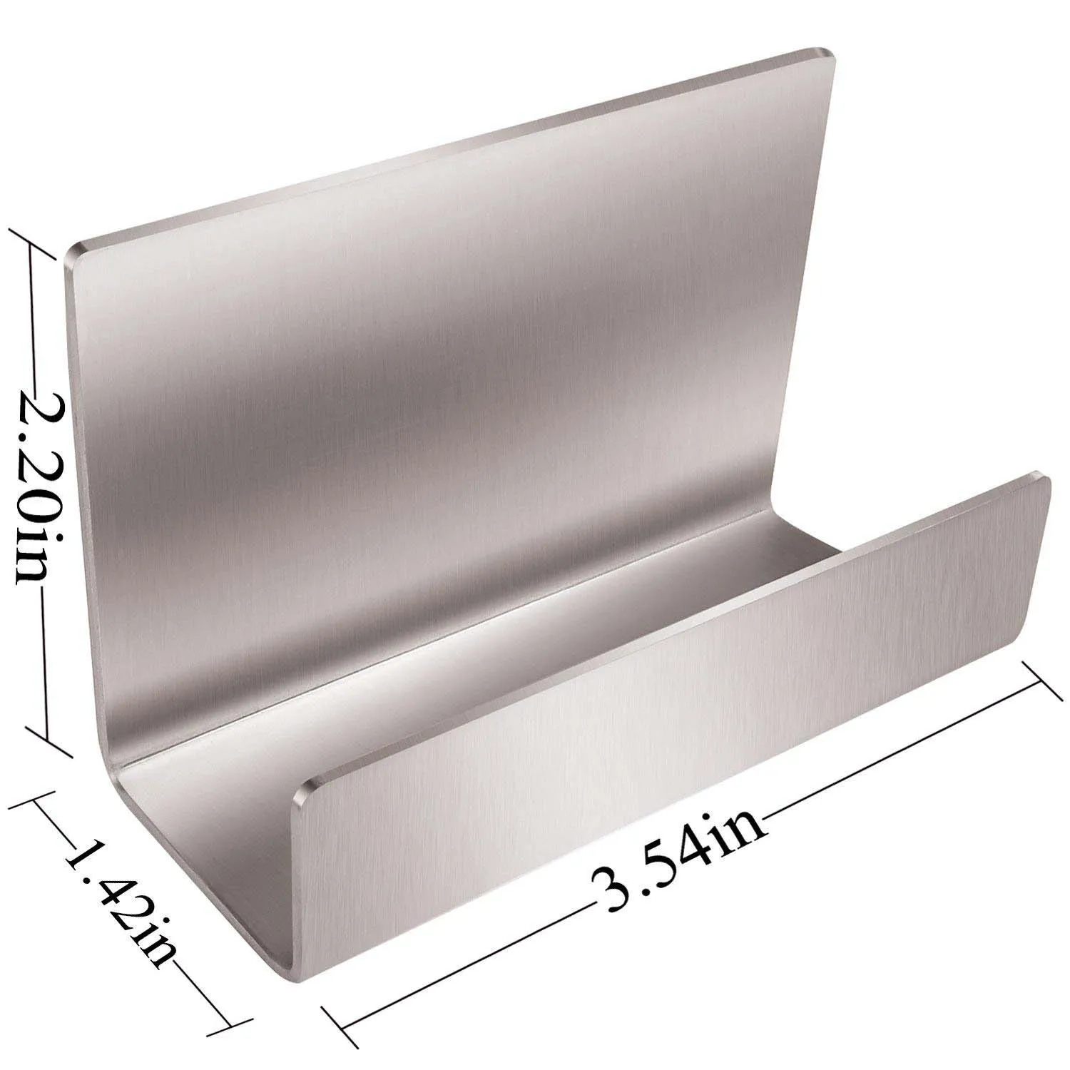 Sivler Full Stainless Steel Office Business Card Holder Office Table