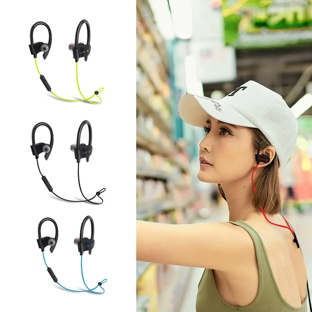 Bluetooth 4 1 ухо висит шейным стерео с микрофоном беспроводной уха спортивные