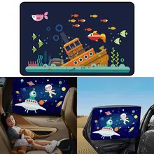 Магнитный автомобильный солнцезащитный козырек для бокового окна, милый мультяшный автомобильный оконный занавес, Солнцезащитная изоляция, авто солнцезащитный козырек, занавеска, s 50x78 см