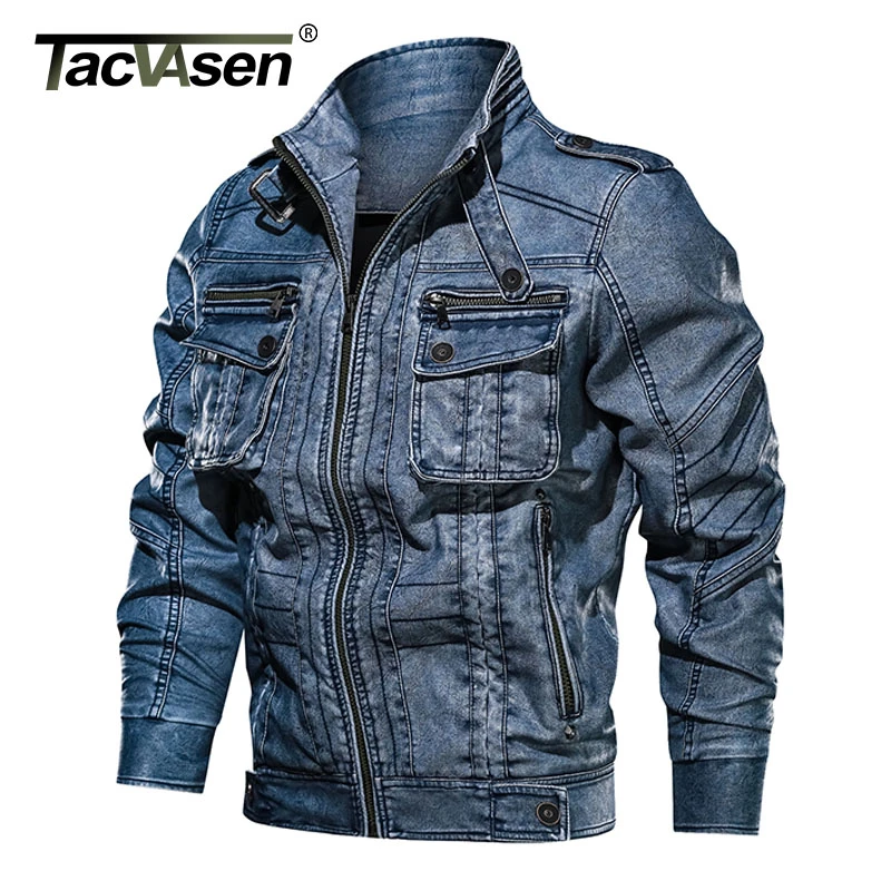 jaqueta de couro fake masculina