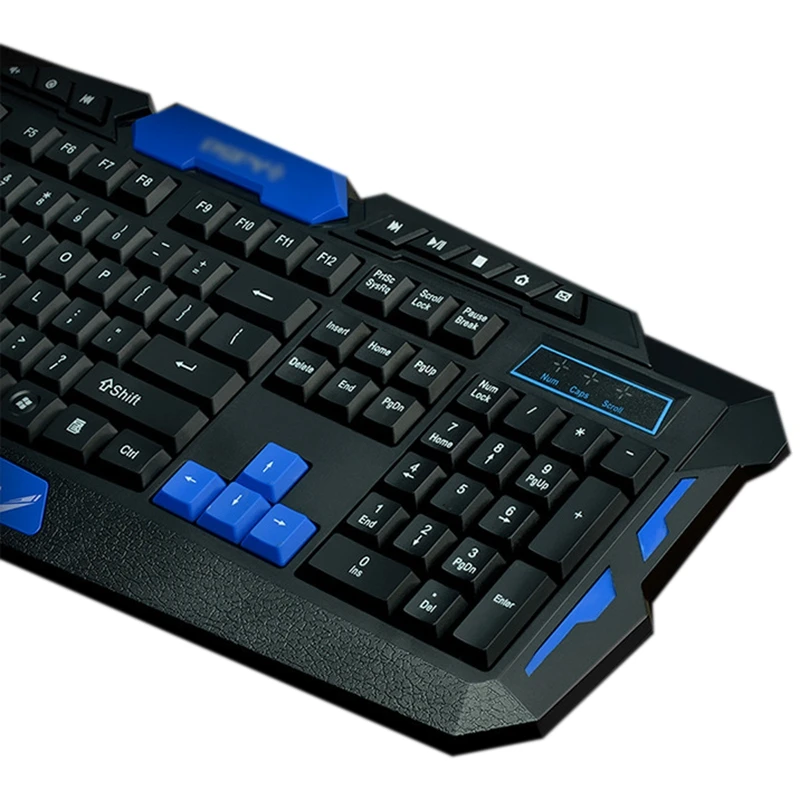  Hk8100 2.4G Wireless Gaming Keyboard Mouse Combo Ergonomics Waterproof Optical For Pc Laptop Deskto