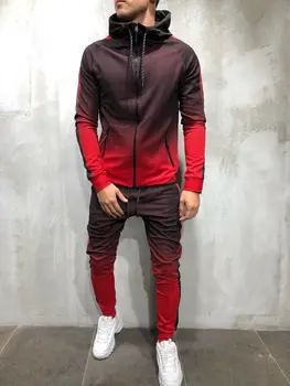 

Thefound 2019 Fashion Men's Tracksuit Jogging Top Bottom Sport Sweat Suit Trousers Hoodie Coat Pant