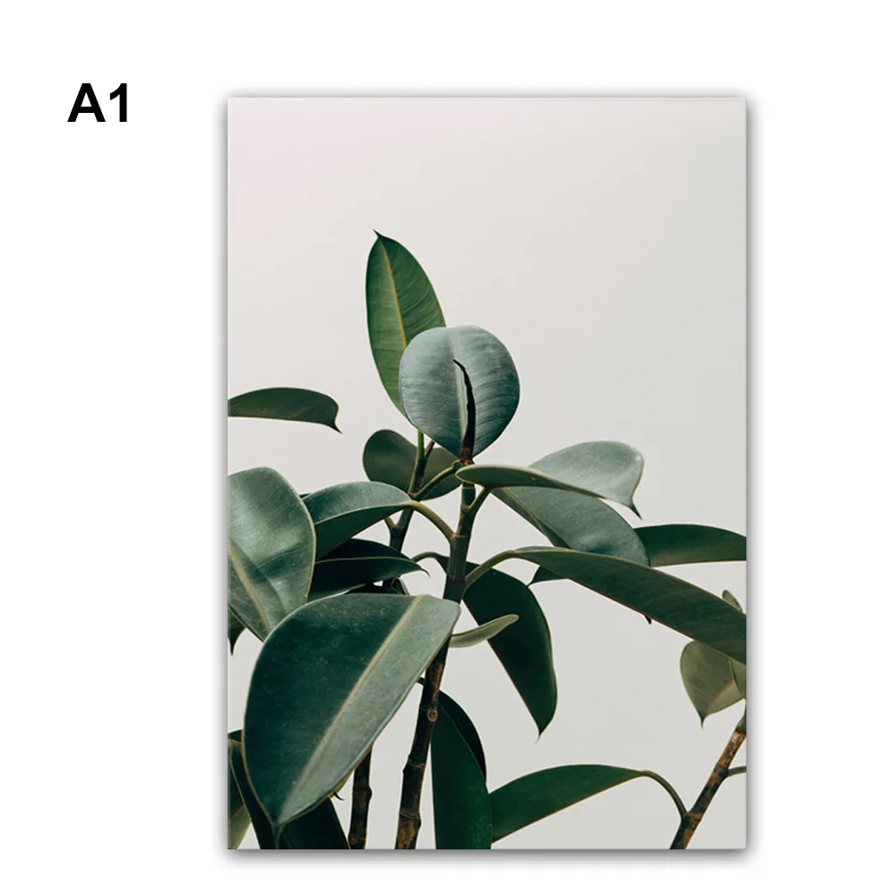 

1PC Plant Oil Painting Canvas Portrait Frameless Painting For Living Room Home Decor Wall Art Paintings On The Wall