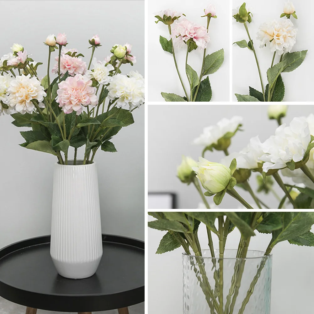

Simulation flower European 3 headed peony fake Artificial Flowers home decoration wedding office road lead flowers