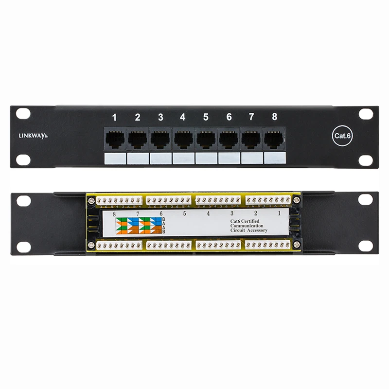 10 &quot8 портов CAT5e CAT6 патч панель 1U SOHO mini 8 дюймов стойка крепление|panel mount|mount rackpanel 5 |