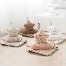 Мягкое полотенце для рук с улыбающимся лицом, Абсорбирующая быстросохнущая ткань для кухонной посуды