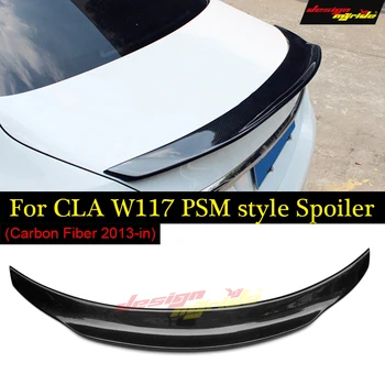 

For Mercedes CLA Class W117 C117 X117 PSM Style Carbon Fiber Rear Spoiler Trunk Big Duckbill Wing No Drill/Direct Stick 2013-UP