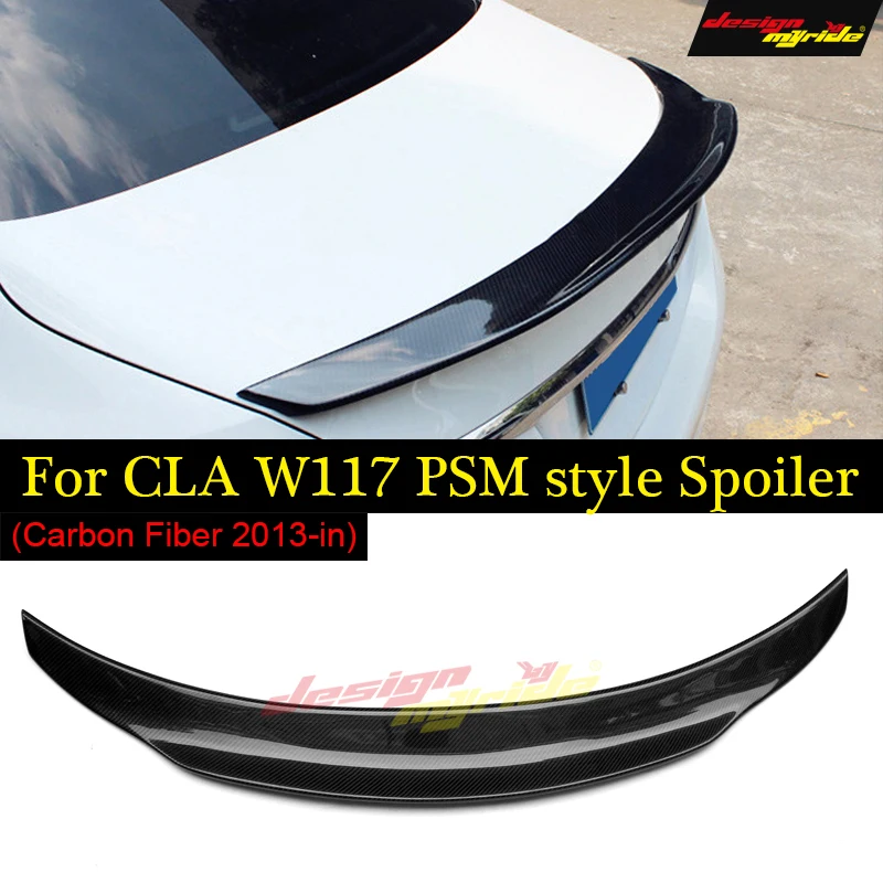 Для Mercedes CLA Class W117 C117 X117 PSM Style задний спойлер из углеродного волокна для багажника