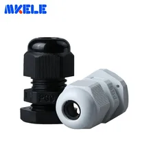 10 шт./лот PG9 кабельный сальник для герметизации провода с черный, белый цвет IP68 Кабельный разъем Пластик нейлоновые Водонепроницаемые кабельные сальники Ступица колеса для 4-8 мм кабель