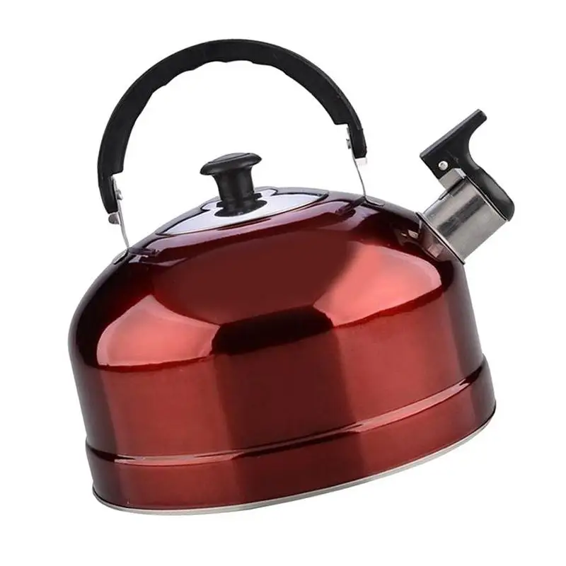 2.5L чайник со свистком из нержавеющей стали для чая кофе бутылка воды путешествий