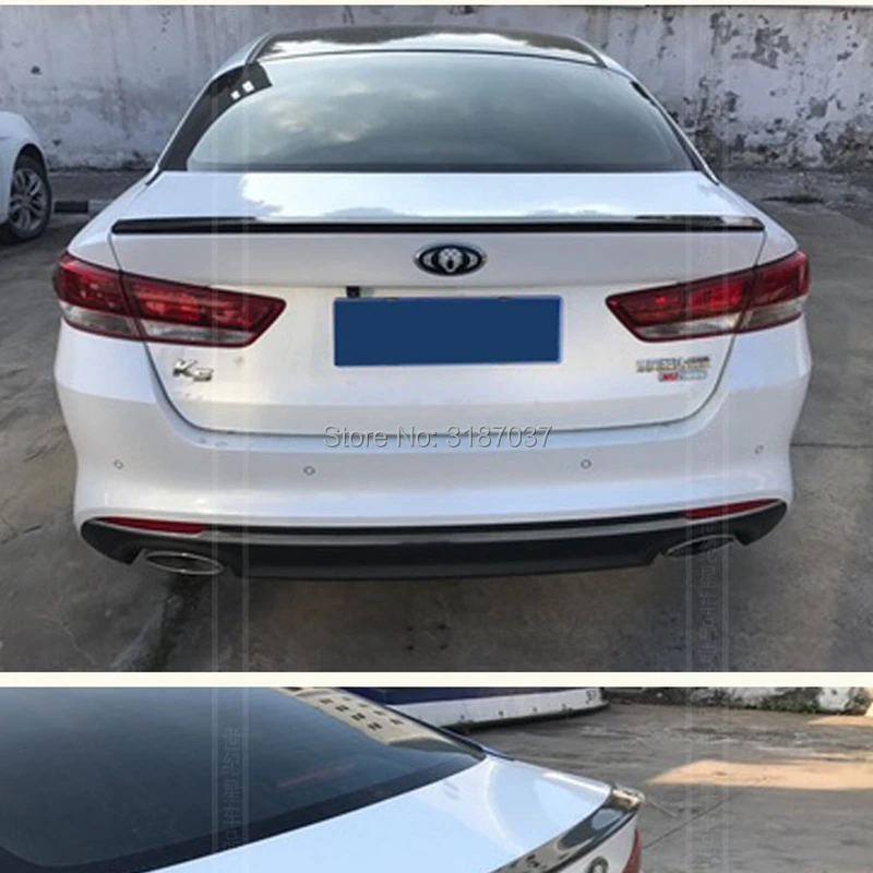 Для kia K5 спойлер Optima 2014 2015 АБС пластик Неокрашенный цвет задняя крышка для