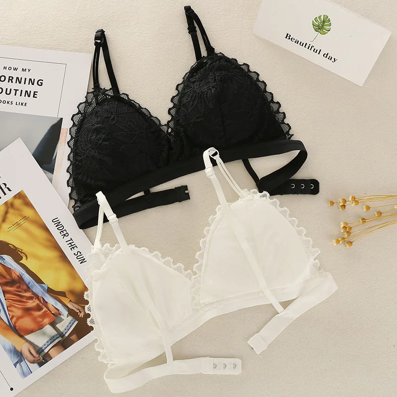 No Steel Bra Detachable Triangle Cup Ladies Underwear Adjustable Girl Tube Top | Женская одежда