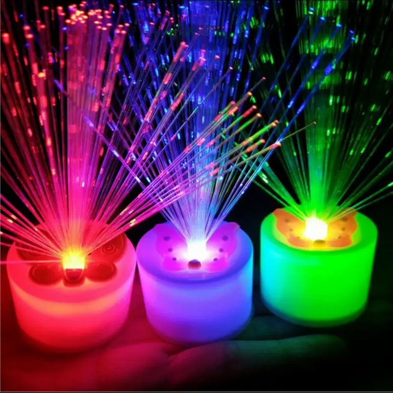 

Living Room Chrismas LED Fibre Optic Butterfly Party Home Candle Night Light