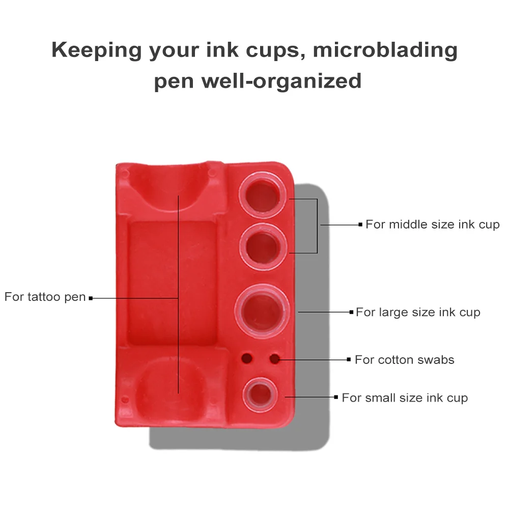 Квадратная Силиконовая Форма татуировки чернила пигмент держатель чашки вышивка краски кепки Стенд Ручка для микроблейдинга стойки машинка для бровей аксессуары