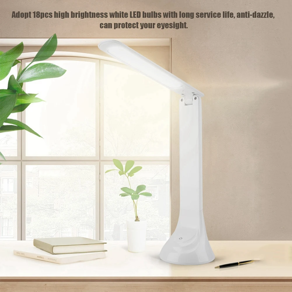 

luminaria Rechargeable Folding LED Light Desk Table Desktop Lamp Eye Care for Reading Study Lighting Bedroom