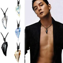 Мода волк зуб Австрия большой кристалл ожерелье с Ele мужчины t кулон ожерелье волчий зуб для мужчин ювелирные изделия подарок