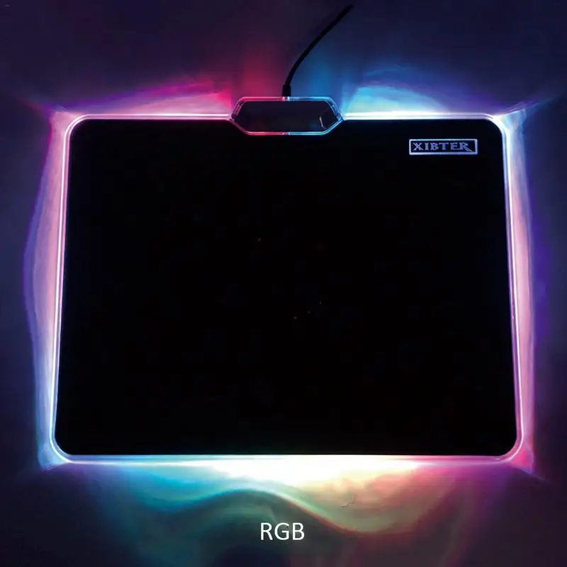 

Illuminated Gaming Mouse Pad Micro Textured RGB LED Colorful Version Gaming Mouse Mat USB Extended Non-slip Glowing Mouse Pad