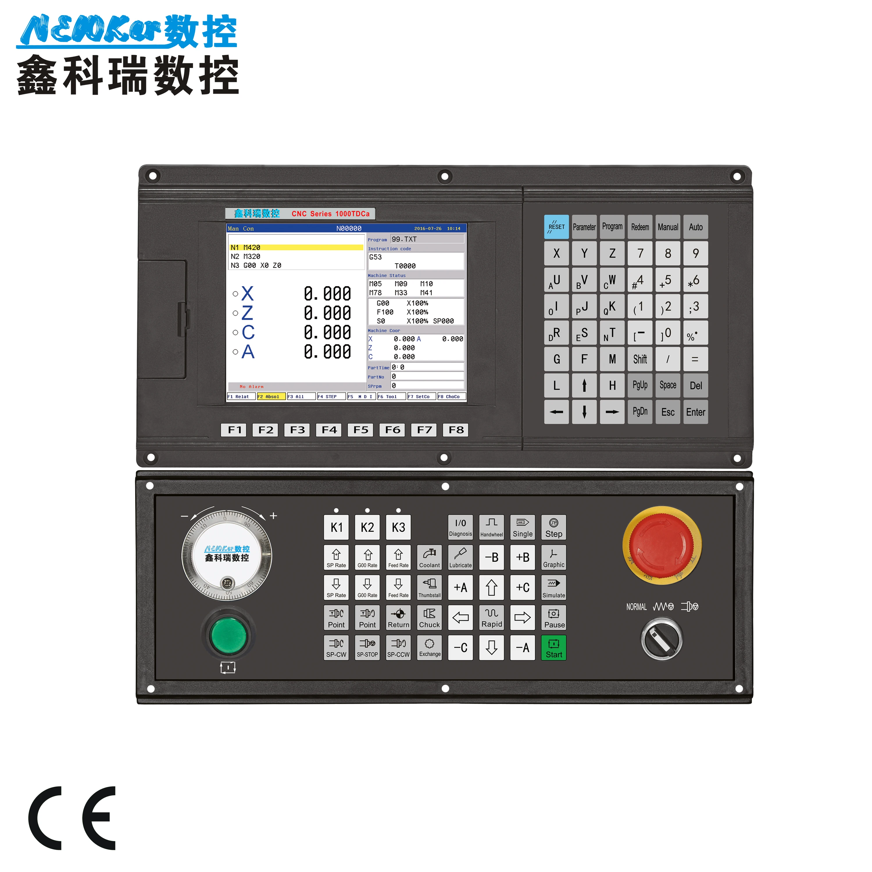 

NEW1000TDca Auto tool exchange function 4 axis CNC Console for cnc punch controller