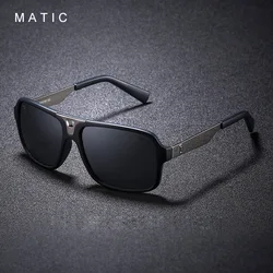 MATIC Quality Vintage Matte Gun Grey Square Oversized Aviator Mens Sunglasses Ban Rays UV Polarized Tony Stark Gafas Sol Eyewear MATIC Quality Vintage Matte Gun Grey Square Oversized Aviator Mens Sunglasses Ban Rays UV Polarized Tony Stark Gafas Sol Eyewear