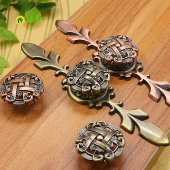 

Antique copper handle ancient ancient handle Chinese furniture hardware cabinet drawer wardrobe single hole