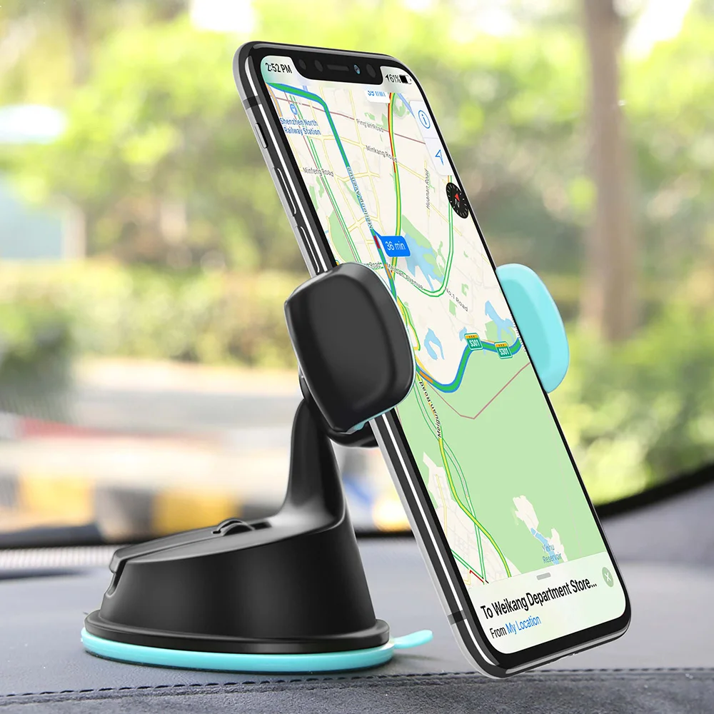 Автомобильный держатель для телефона KISSCASE 3 в 1 iPhone 7 8 6X360 Вращение универсальный