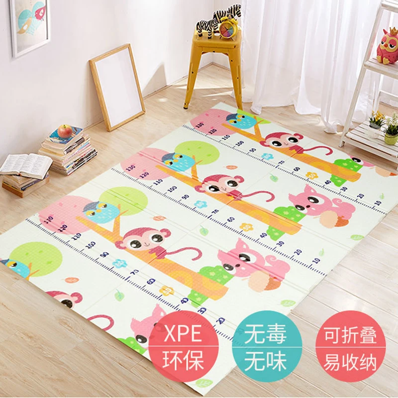 

200*150*1cm Baby Play Mat for Kids Toys Foldable XPE Playmat Mat Soft Floor Baby Rug Crawling Rug Puzzle Carpet