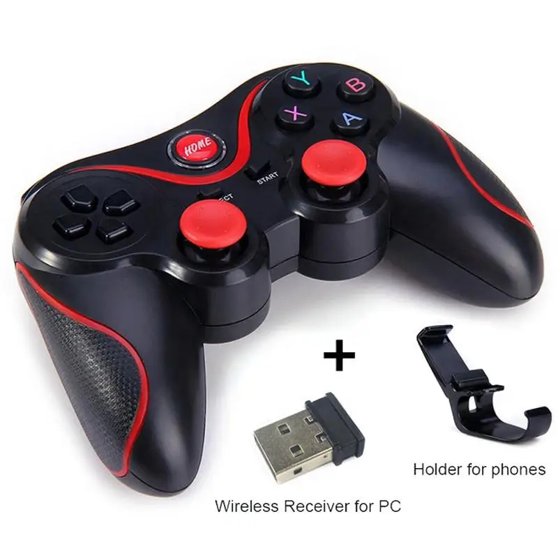 New T3 Bluetooth Wireless Gamepad S600 STB S3VR Game Controller Joystick For Android IOS Mobile Phones PC Turbo High Quality New T3 Bluetooth Wireless Gamepad S600 STB S3VR Game Controller Joystick For Android IOS Mobile Phones PC Turbo High Quality