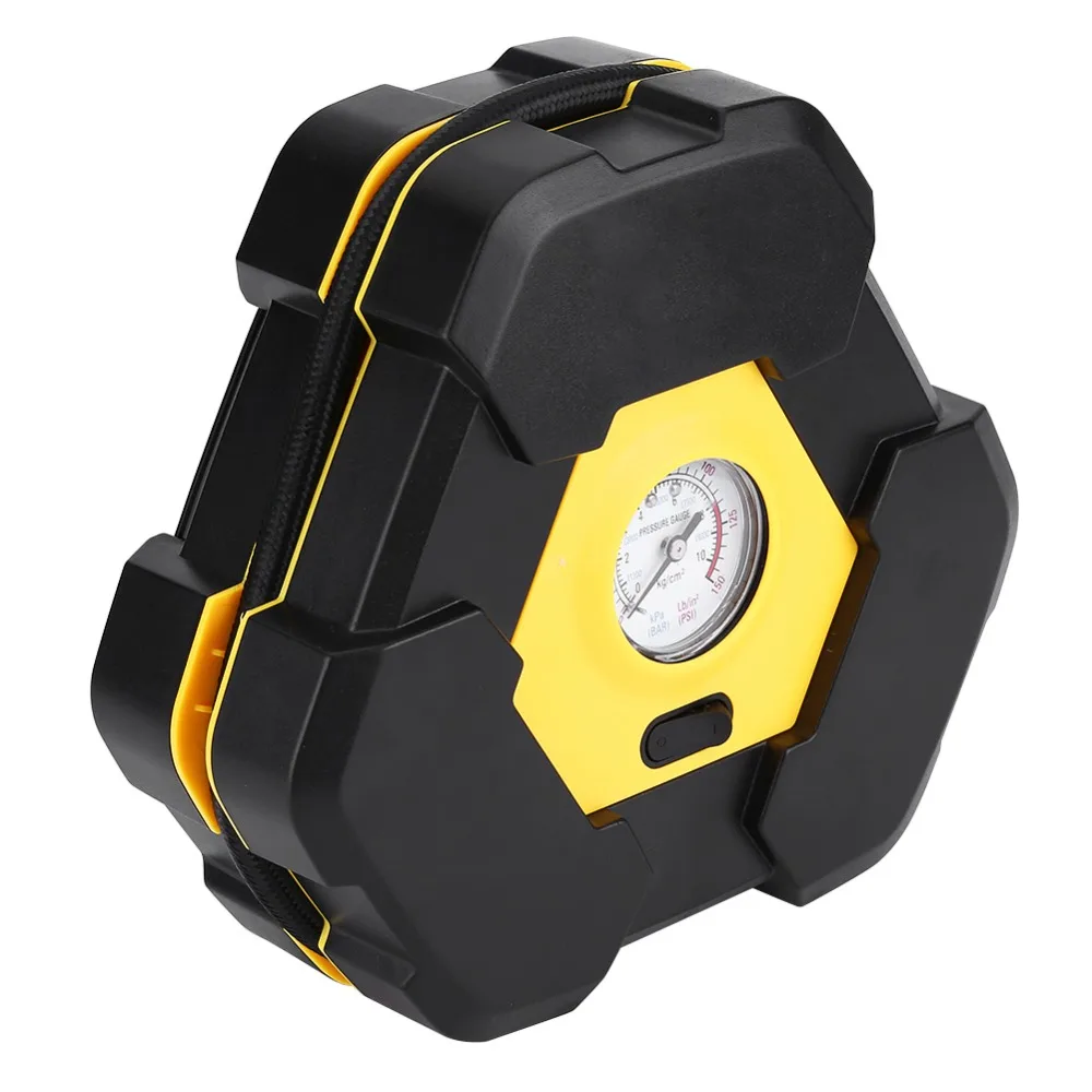 

12V Car Electric Air Compressor Tire Inflator Pump Portable Tire Inflator Pump Air Compressor with Needle Indicator for Cars