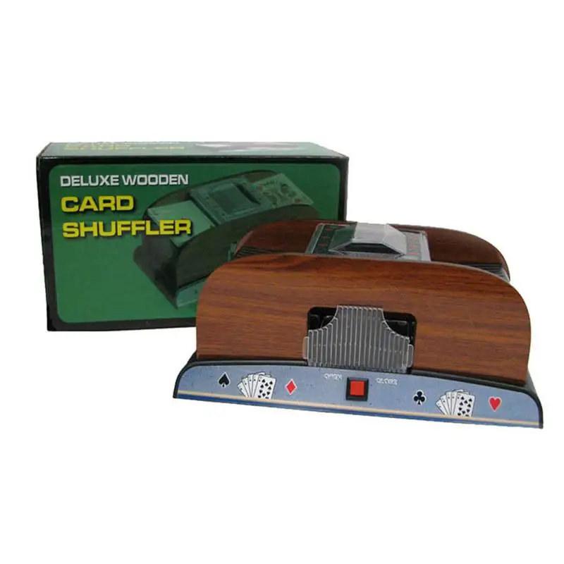 

2018 New B Poker Playing Cards Wooden Electric Automaoard Gametic Card Shuffler Entertainment Gaming Playing Cards High Quality