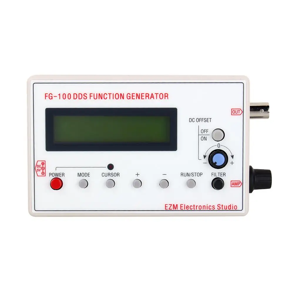 

DC 3.5-10V DDS Functiona Signal Generator Digital Frequency Counter Triangle Sawtooth Waveform 1HZ-500KHz Generator Accessories