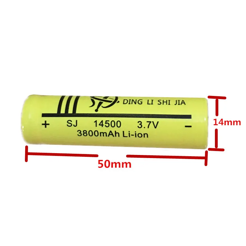 DING LISHIJIA 4 шт 14500 Перезаряжаемые Батарея 3,7 V Li-Ion фонарик AA батареи мыши+ ЕС Подключите регулируемые двойной Батарея зарядное устройство