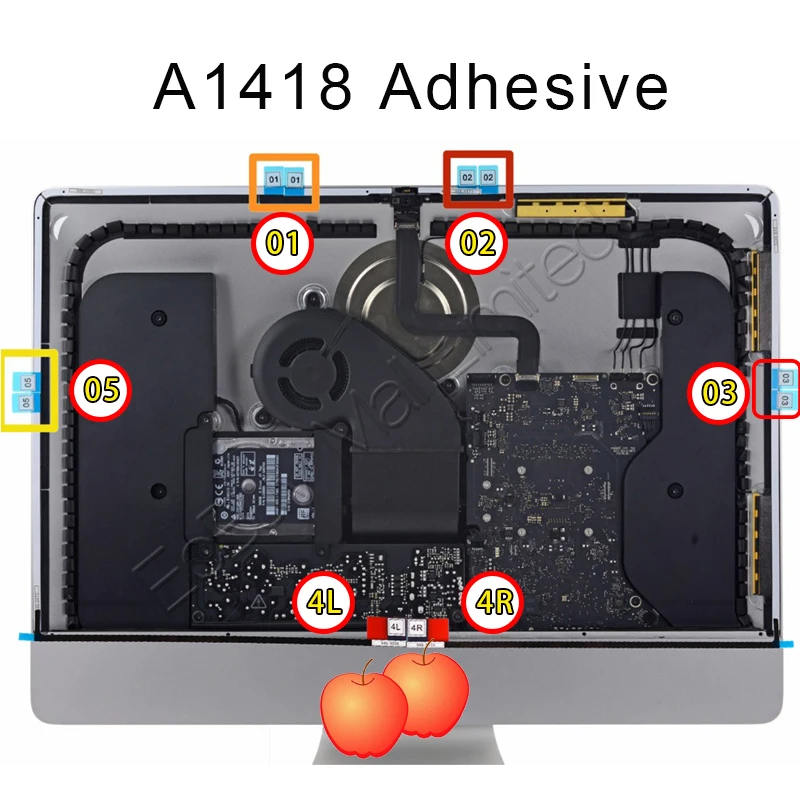 Обновленная Память ОЗУ 076 1437 1422 A1418 A1419 сменная SSD лента для HDD клейкая открытый ЖК