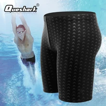 Repelente de água tubarão pele jammer maiô masculino competitivo corrida esporte natação shorts nadar breve troncos boxers banho masculino(China)