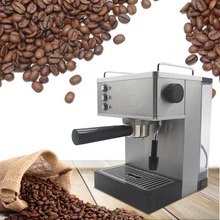 Gustino 1050 Вт Полуавтоматическая кофеварка с насосом из нержавеющей стали, паровая насадка, эспрессо-машина 150 мл, бойлер л, резервуар для воды