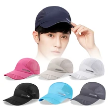 Летние рыболовные кепки Для мужчин Для женщин кепки для бега дышащая быстросохнущая сетка Кепки шапки для уличных видов спорта Бейсбол Кепка Солнцезащитная