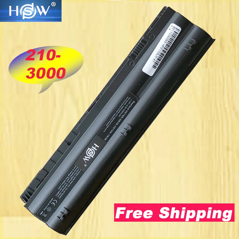 

HSW New 6 Cells laptop battery HSTNN-DB3B HSTNN-LB3B MT03 MT06 MTO3 MTO6 For HP Mini 210-3000 2103 2104 1104 3115m series