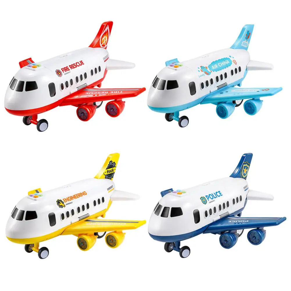 

Children's Toys Large Collapsible Aircraft Model Inertial Music Simulation Aircraft Kids Boys Toy Car Model Inertia