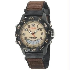 Timex Expedition Смола Combo классический аналоговый зеленый/черный/коричневый