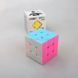 Yongjun guanlong 3x3 Cube Черный/Stickerless-розовый/конфеты белый Скорость Cube для мозаики здание Бесплатная доставка Прямая доставка кубик рубика