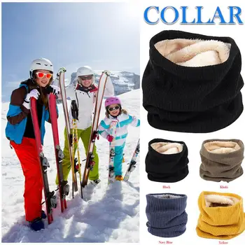 

Moto Face Mask Double Layer Soft Knitted Neck Warmer Loop Cotton Velvet Winter Warm Scarf Neckerchief FOR Riding Cycling Skiing