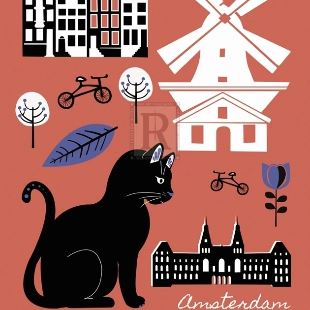 City Greetings V плакат печать Клары Уэллс (8x10) | Дом и сад