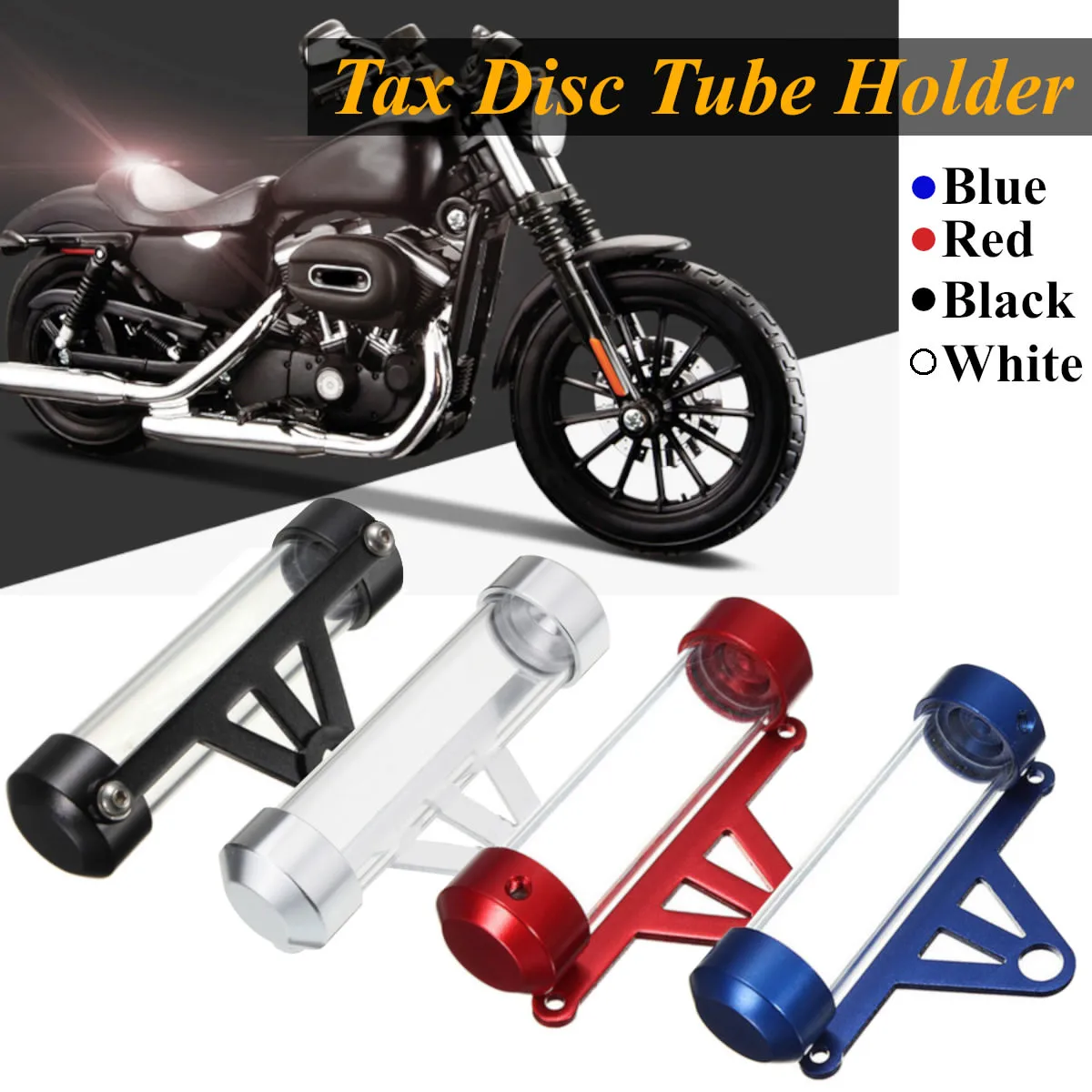 

Universal Metal Disc Tube Holder For Motor Bike Scooter Motorcycle Waterproof