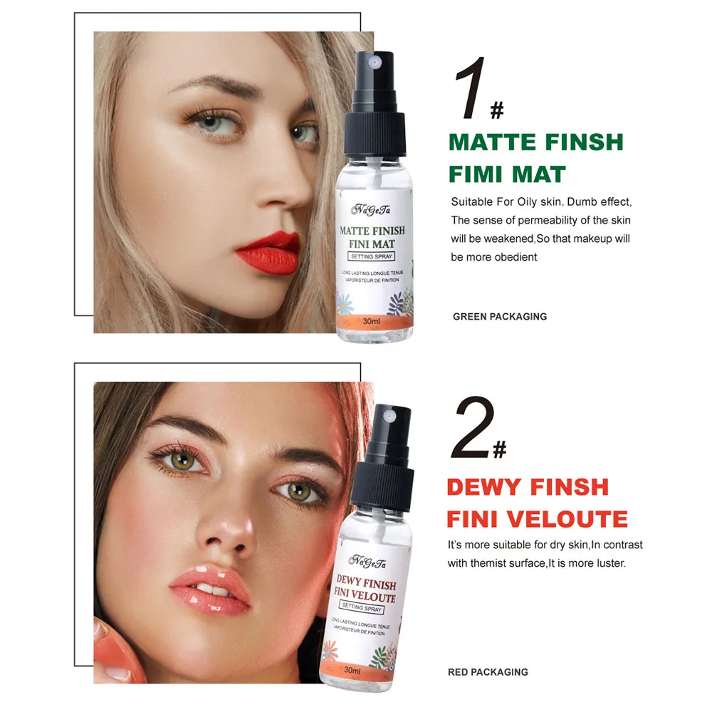 

Makeup Setting Spray 30ML Matte Finish Bottle Setting Spray Oil-control Natural Long Lasting Make Up Fix Foundation Spray TSLM1