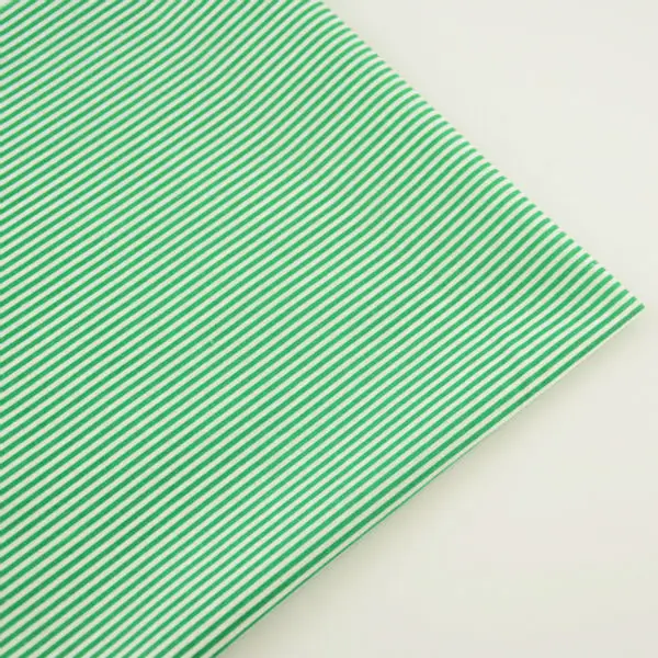 

Green and White Stripes Design 100% Plain Cotton Fabrics for Beginner's Practice DIY Doll Sewing Cloth Tecido Telas Scrapbooking