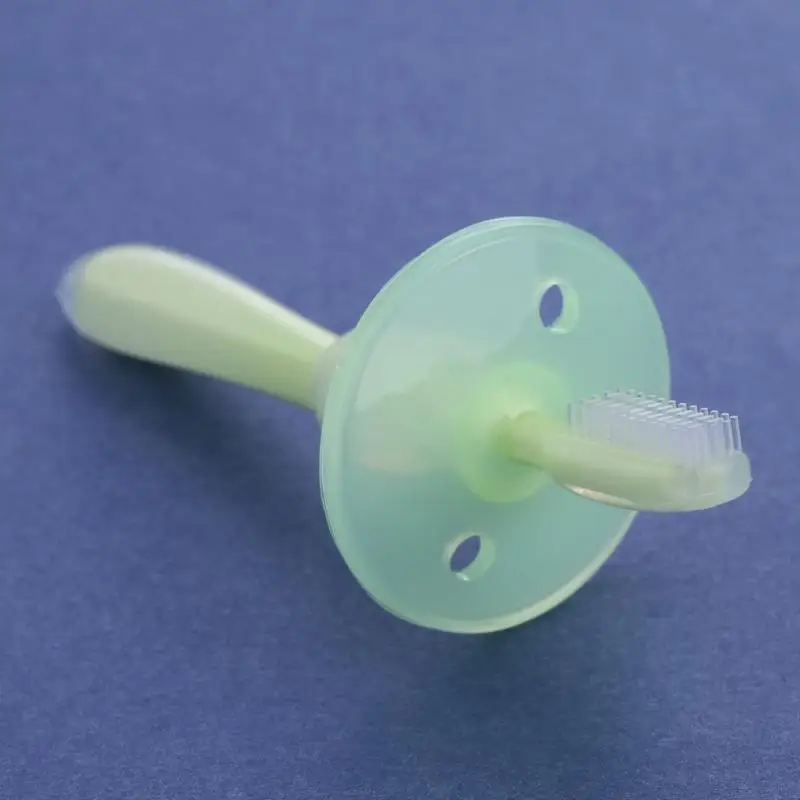 1 шт., детская мягкая силиконовая учебная зубная щетка, Детская щетка для ухода за зубами, зубная щетка, инструмент для детей, Прорезыватель для зубов