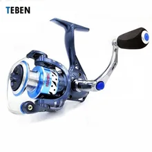 Teben Передаточное отношение 5,2: 1 Рыболовная катушка для соленой воды 2000 3000 4000 5000 Максимальное сопротивление 10 кг анти-корризия катушка спиннинга для карпа катушка