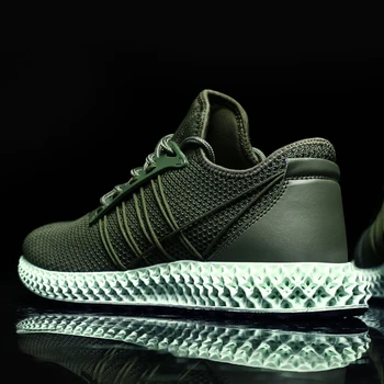 

2019 New Arrival Breathable Running Shoes Men Lace-up Athletic Trainers Zapatillas Sports Male Shoes Outdoor Walking Sneakers