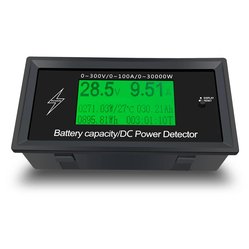 100A 300V DC Electric Energy Meter Energy Monitoring DC Power Detector