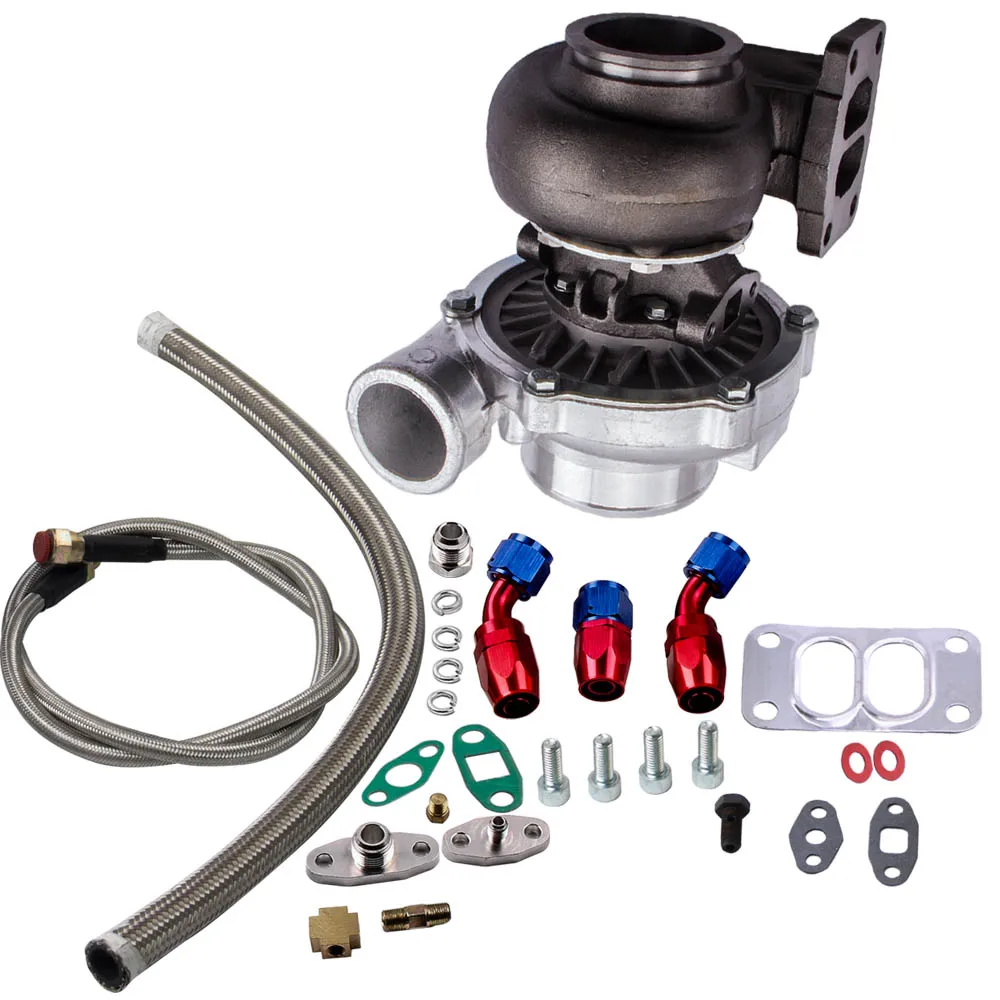 T70 T3 75 TRIM .70 A/R V BAND STAGE III 500 + HP TURBO CHARGER OIL FEED DRAIN LINE T04Z T66 GT35 T4 двойной фланец прокрутки.
