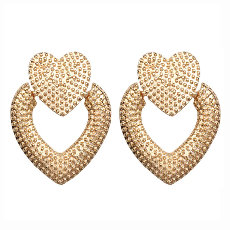 

2019 new Brand Fashion big irregular Stud Earrings for Women Jewelry Geometric love acrylic Earrings wholesale A16